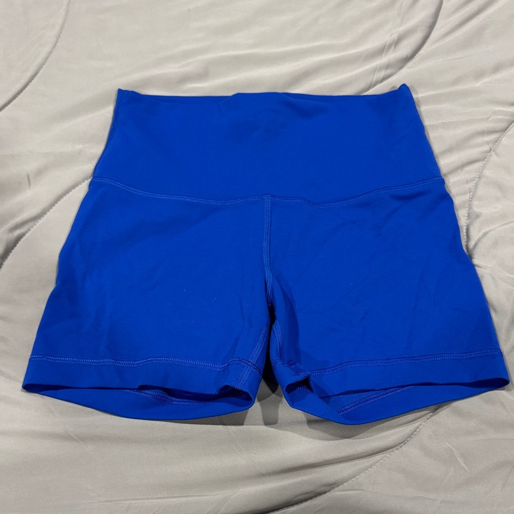 Lululemon High-Waist Women's Active Shorts — Royal Blue 4”
